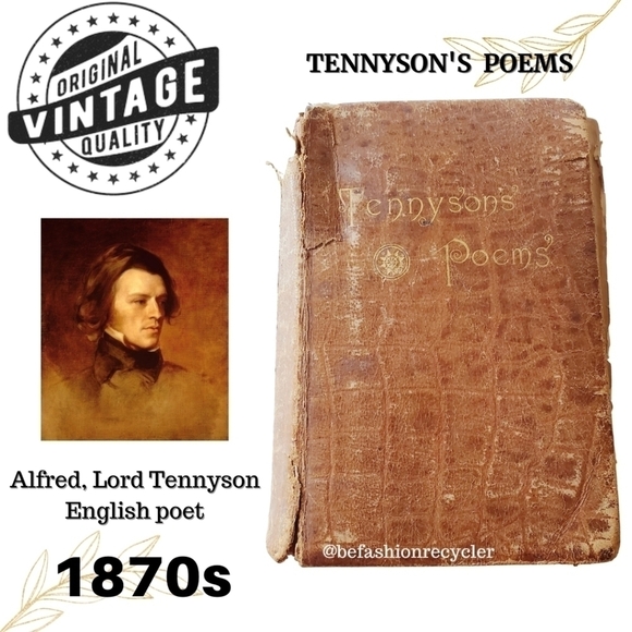 Antique Victorian Book 1860 - 1970 Alfred Tennyson Poems - Picture 1 of 13